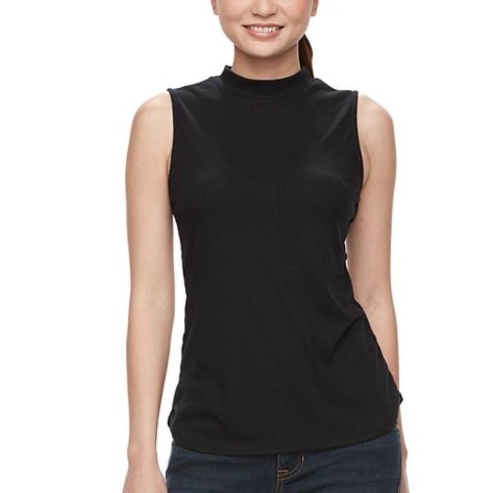Apt. 9 Sleeveless Mockneck Tunic PXS NWT